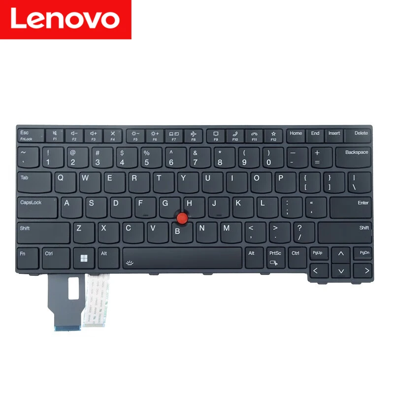 Lenovo-thinkpad T14 Teclado para Notebook Layout Retroiluminado dos Eua Gen3 P14s L14 Gen3 Novo Original 01xy212 - Imagem 2