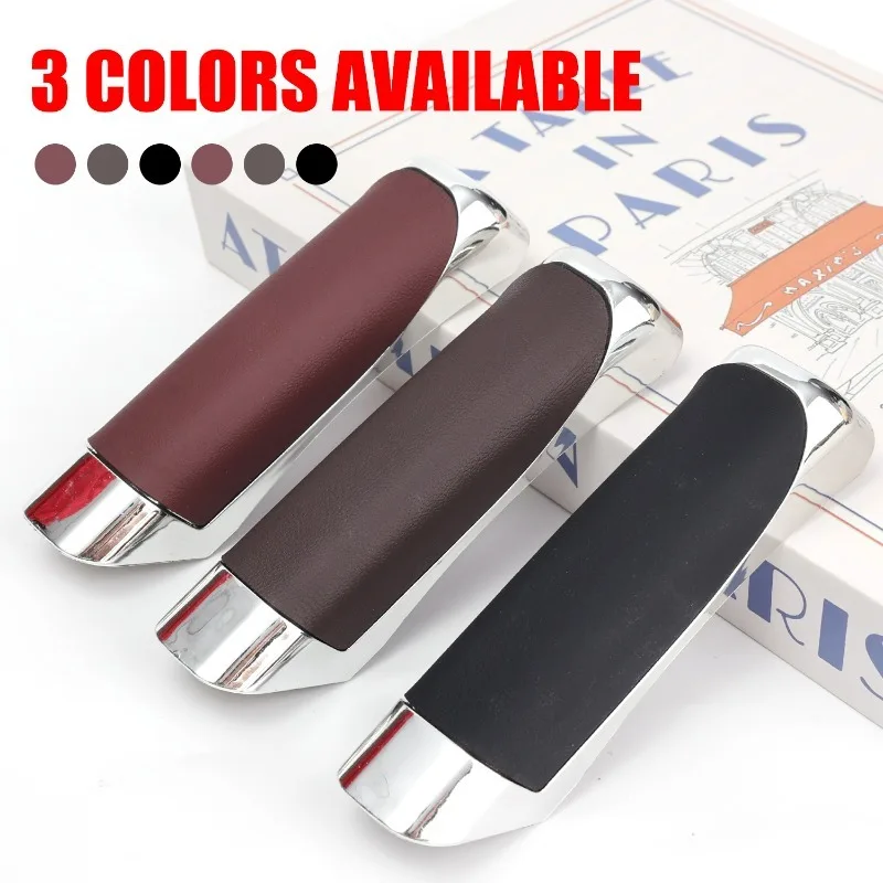 Hand Brake Cover Car Hand Brake Cover PU Leather Protector Handbrake Grips Universal Interior Decor Cover Auto Accessories