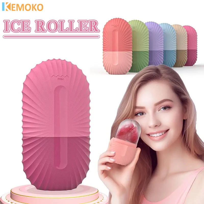 Ice Facial Roller Skin Care Beauty Lifting Contouring Tools Cube Trays Ice Globe Balls Face Massager Skin Care Tool mold 4 лунки ice cube makers round ice hockey mold whisky cocktail vodka ball ice mold bar party кухня ice box ice cream maker tool