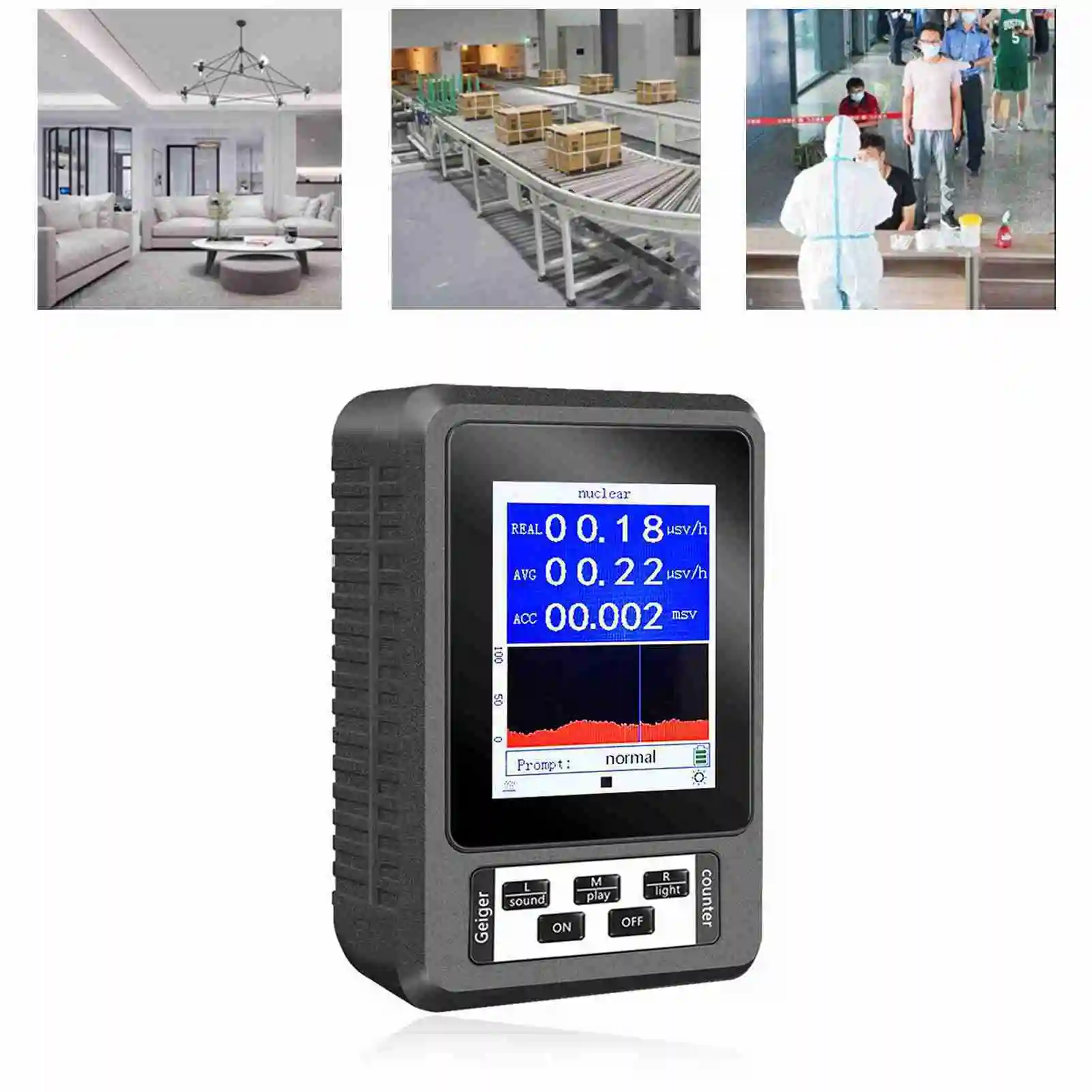 Nuclear Radiation Detector High Precision Counter Real Time β γ X Detection  Radiation Dosimeter AliExpress