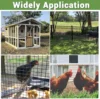 Black Hardware Cloth 1/2 Inch 48 in x 100 ft 19 Gauge PVC Coating Wire Mesh Rolls Vinyl Coated Welded Chicken Wire Fencing 3
