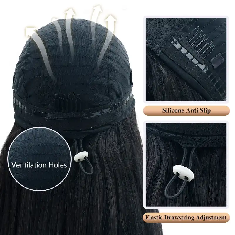 220% Density V Part Wig Human Hair Kinky Straight No Leave Out V Part Wigs Upgrade U Part Human Hair Wig V Shape Human Hair