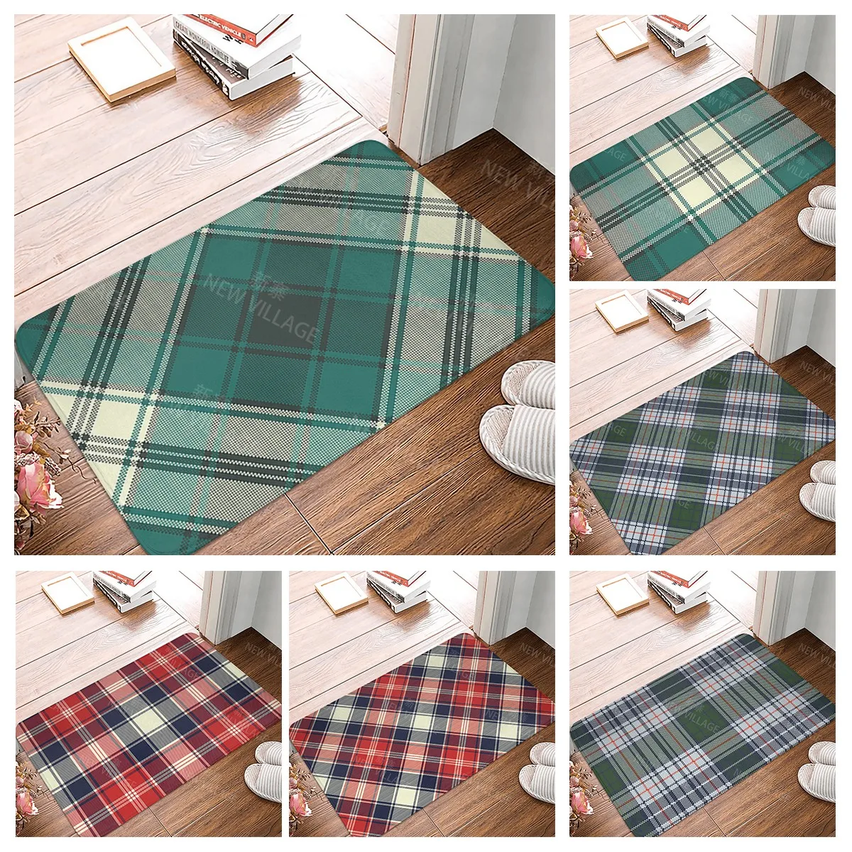 

Non slip shower mat bathroom carpet shower mat home decoration minimalist line floor mat kitchen bedroom living room door mat