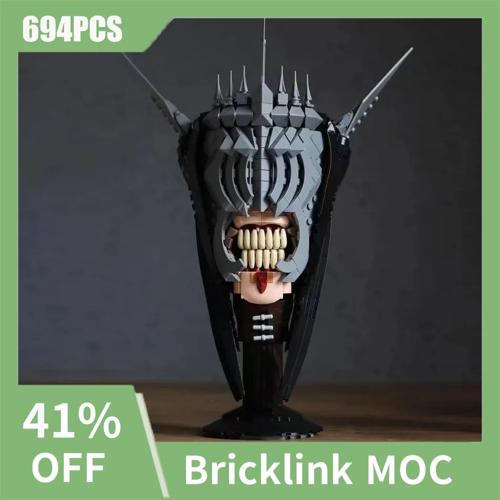 

694PCS Lord of The Ringsed Movie Mouth of Sauron Figures Model DIY ideas Soldier helmet ChildrenToyGift Christmas BuildingBlocks