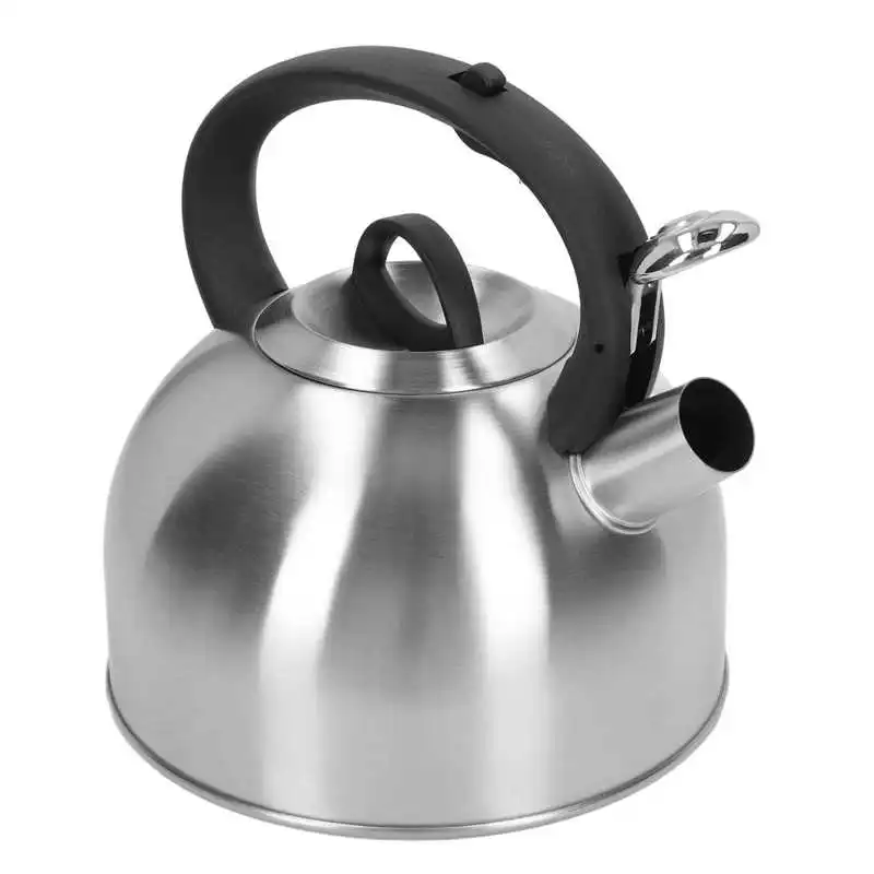 3L Stainless Steel Whistling Tea Kettle Fast Heating One Touch Buttons