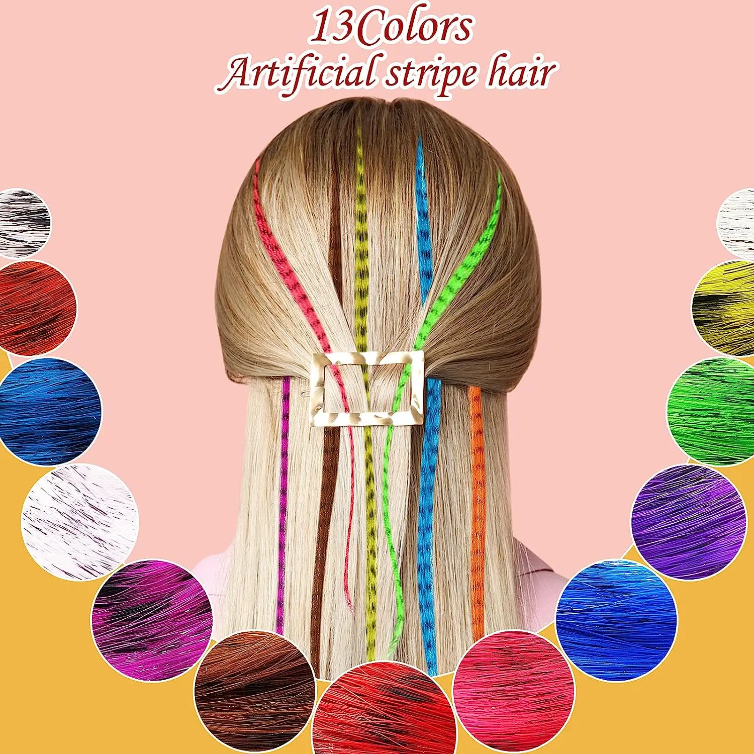 My-diva Feather Hair Extension 10 pezzi capelli finti I Tip Rainbow capelli sintetici 16 pollici Hairpiece Feather per l'estensione dei capelli