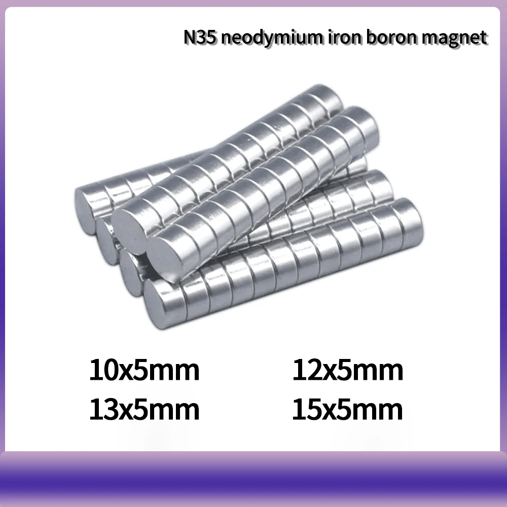 Round Powerful Magnet round magnets neodymium magnets Fridge Bulk Sheet Neodymium Disc Magnet 10x5 mm 12x5mm 13*5 mm 15*5 Permanent NdFeB Strong Magnets