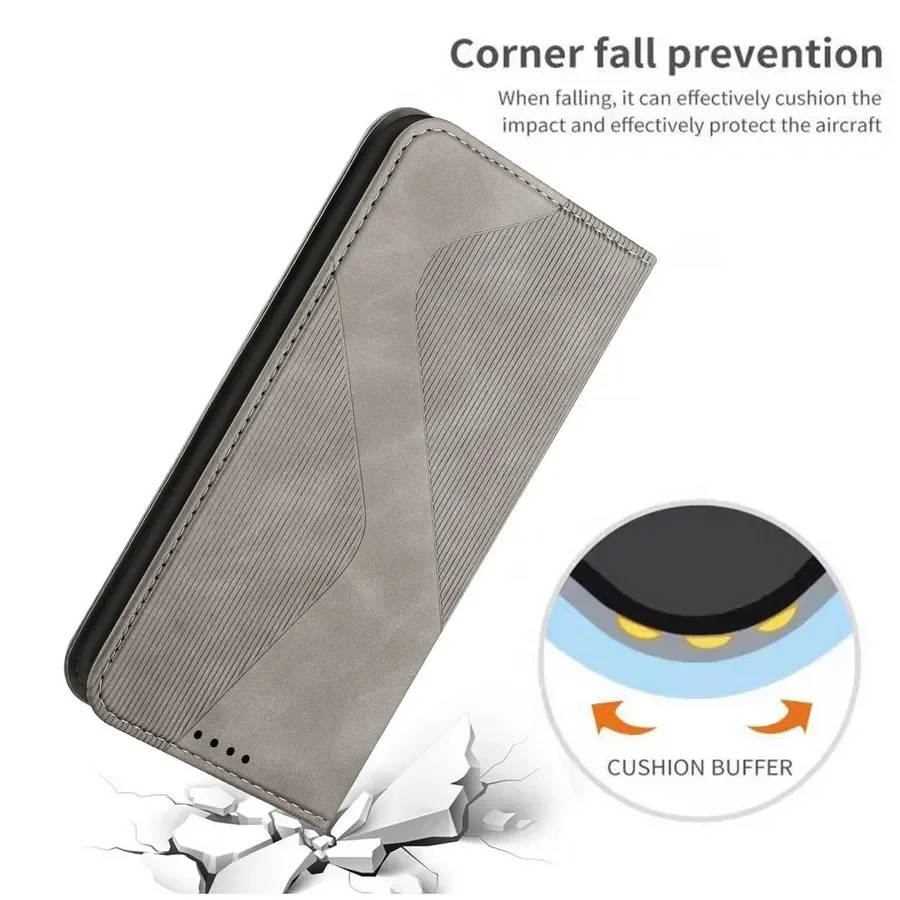 Luxury Leather Wallet Phone Case with Magnetic Flip Cover