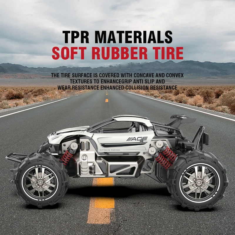 Rc Car 1/14 20Km/h High Speed Remote Control Alloy Car Off Road Crawler Climbing Truck All Terrains Toys Racing Profession Car