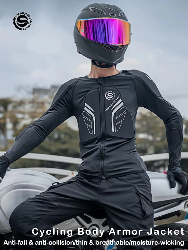 Motorcycle Armor Motorcycle Armor Jacket Full Body Protection Men Coat Motocross Summer Breathable Riding Jersey