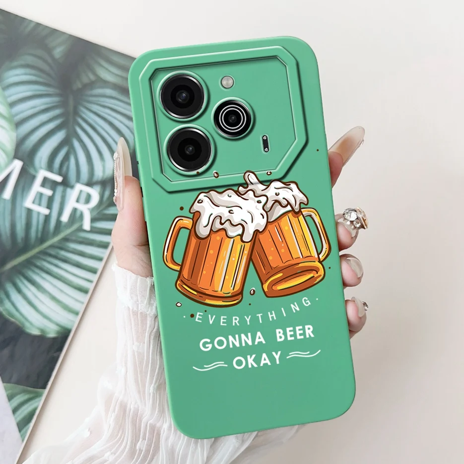 Cute Fashion Painted Soft TPU Phone Case - 6.78'' Cover with Bumper Protection
