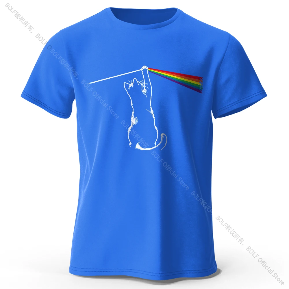 Artistic Cat Portrait Cotton T-Shirt – Soft, Unisex Creative Tee