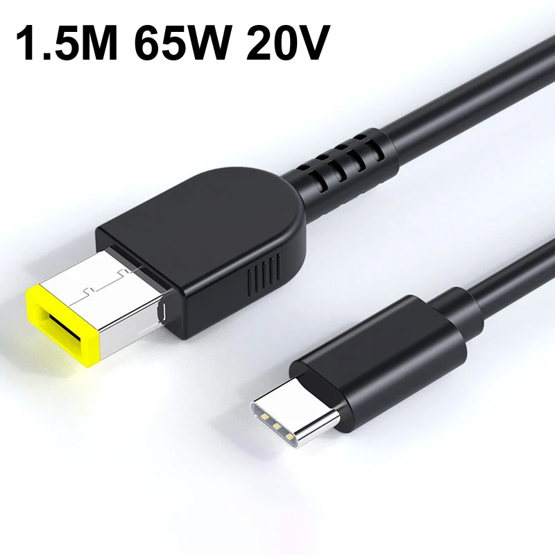 PD 135W 100W 65W 20V/6.75A/5A/3.25A USB C TO Square 11x4.5mm Charger Power Cable Adapter For Lenovo Laptop ThinkPad Legion Y9000