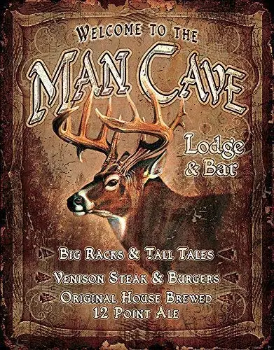 

Metal Tin Sign Decor Iron Painting Man Cave Lodge and Bar Farm vintage art deco