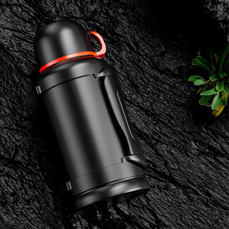 GIANXI Outdoor Thermos Bottle Cold Cup Large Capacity Stainless Steel Bottle Vacuum Thermos Bottle Portable Leakproof Travel