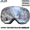 JSJM New Double Layers Anti-Fog Ski Goggles UV400 Adult Snowmobile Eyewear Unisex Outdoor Sport Snow Snowboard Skiing Glasses 2