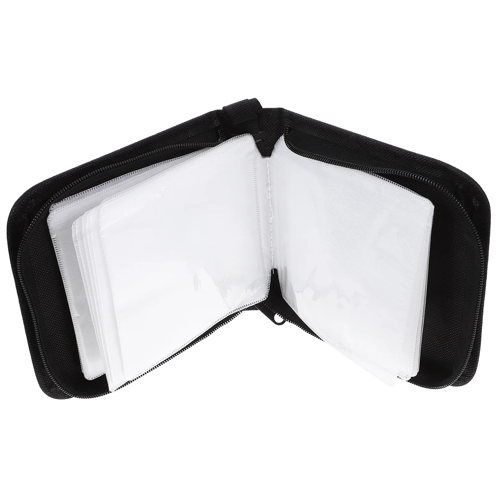 80 Pcs CD Storage Box DVD ganizer Case Holder Hard Disc Bag Compact Car Travel Anti Dust Media Binder Cases Smooth Zipper