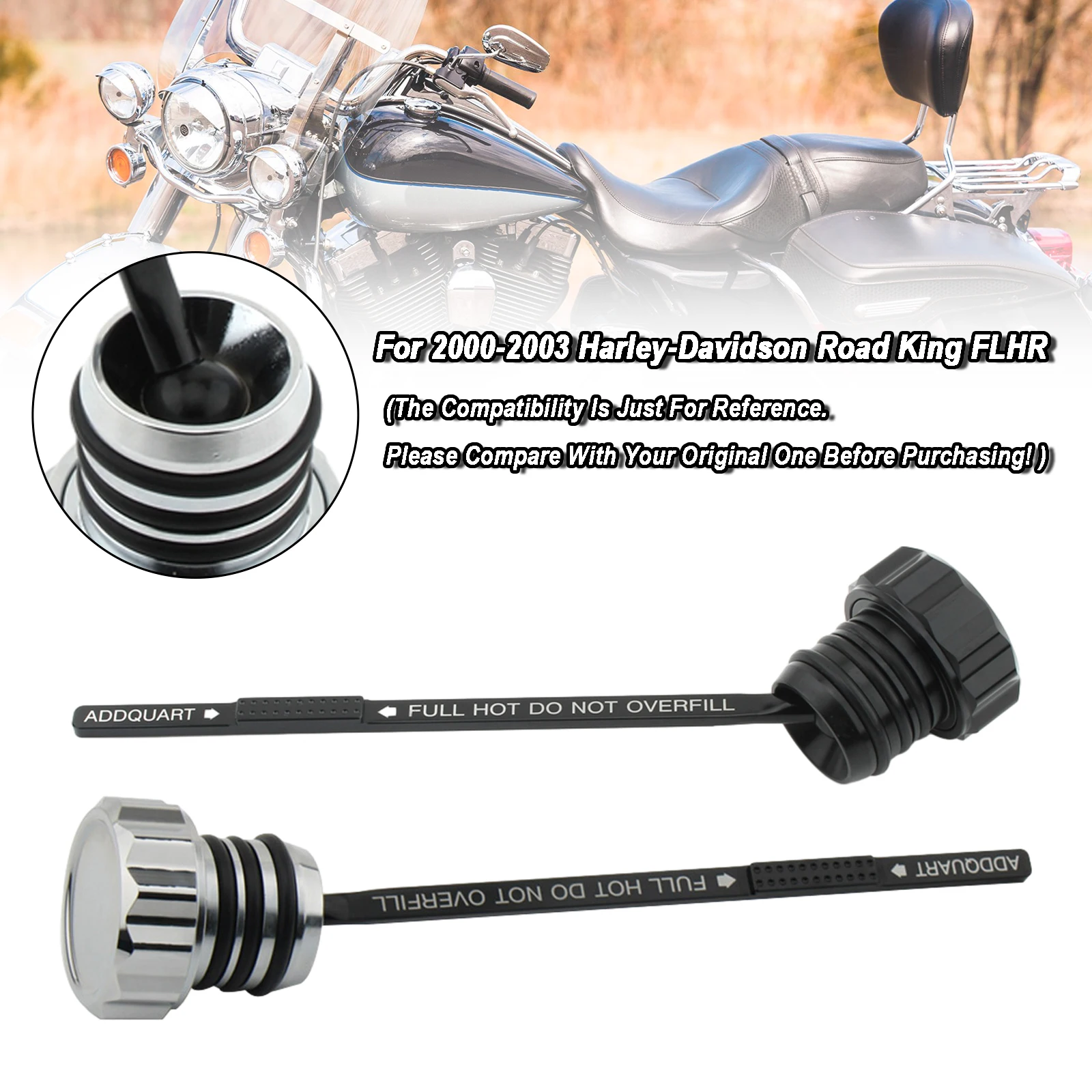 

Масляный щуп Topteng, крышка бака 0710-0121 для Touring Road King Electra Glide 00-06