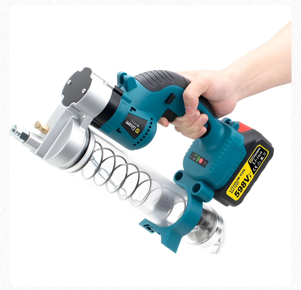 10000PSL Brushless Electric Grease Gun 69Mpa High Pressure Car Lubricating Oil C