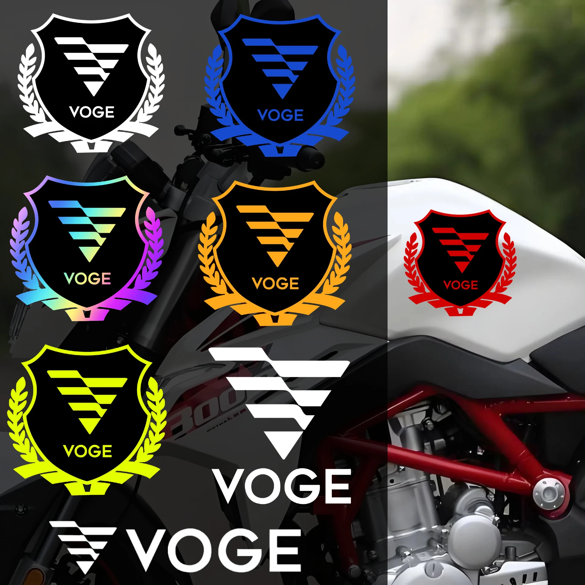 Voltedge Engine Sticker VOGE Motorcycle Helmet Stickers Motor Bike Accessories Fuel Tank Side ...