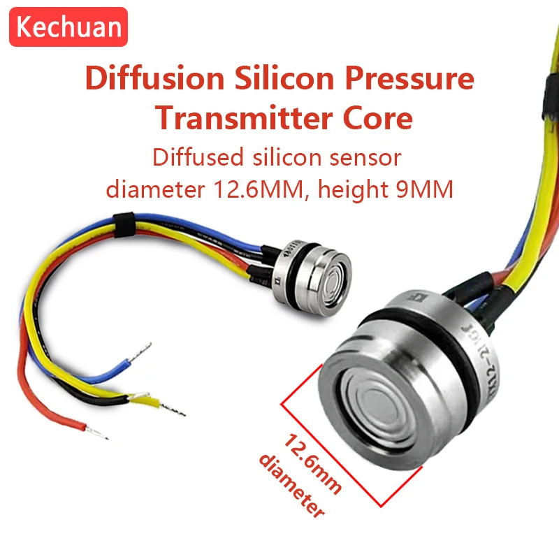 12.6mm ultra small diffused silicon pressure sensor core imported chip has been calibrated for high-precision transmitter