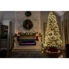 Electric Fireplace - 54 Inch No Heat Wall Mounted Fireplace With LED Flames Stove Remote Timer Stoves Decorative Freight free 5
