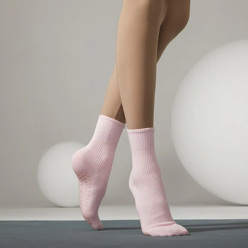 Yoga Socks Professional Non-slip Silicone Dance Sports Women Lady Cotton Breathable Fitness Gym Pilates