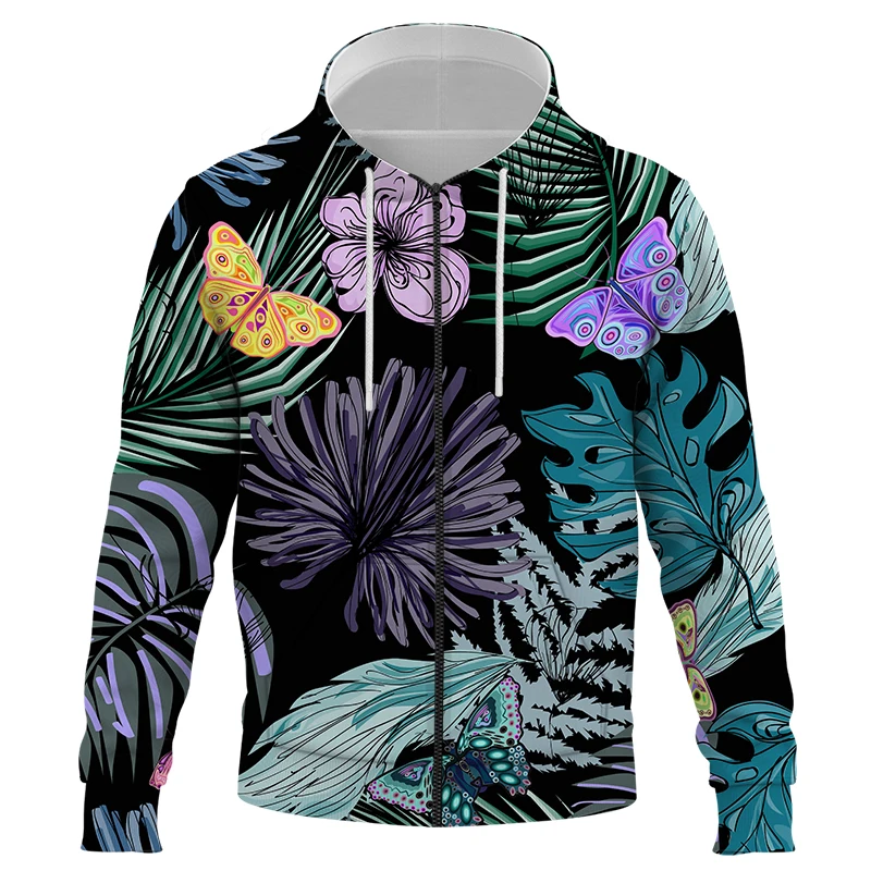 

Jungle Animals zipper Hoodie Unisex Fashion Tracksuit Sweatshirt Hoodies Hip Hop Clothing Boy/Girl Pullover Coat Men Clothing