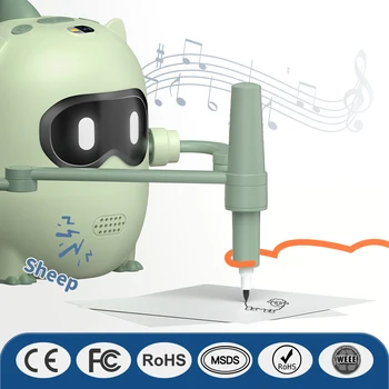 Robot da Disegno Intelligente AI per l'Educazione Precoce Interattiva dei Bambini, con 100 Schede di Pittura e Interazione Musicale