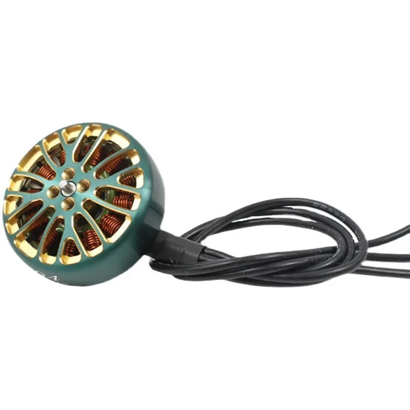 Moteur brushless 2004 PLUS 1800KV pour drone FPV, montrant son boîtier métallique et ses câbles de connexion.