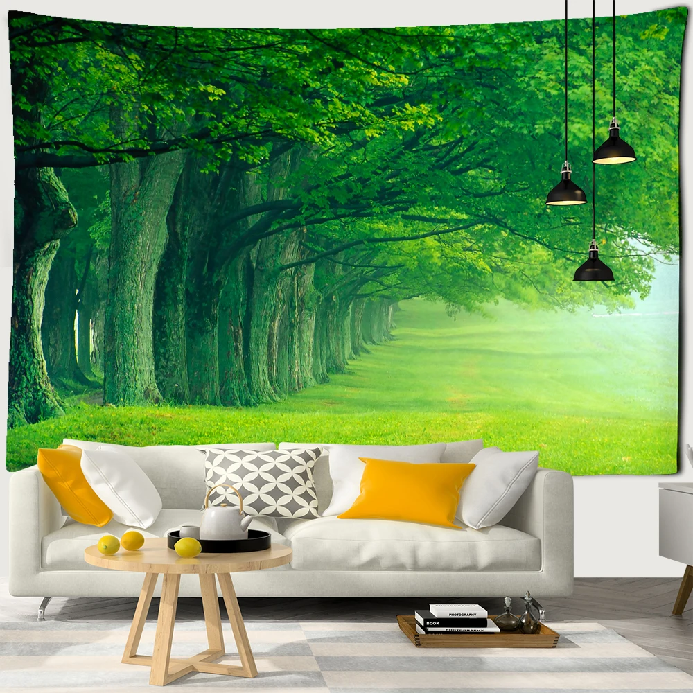 

Beautiful Natural Forest Printed Large Wall Tapestry Cheap Hippie Wall Hanging Bohemian Wall Tapestries Mandala Wall Art Decor