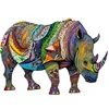 Wooden Animal Puzzles Jigsaw For Adults Kids Unique Bear patter Puzzle Holiday Gift Interactive Games Toy Wood Jigsaw 5