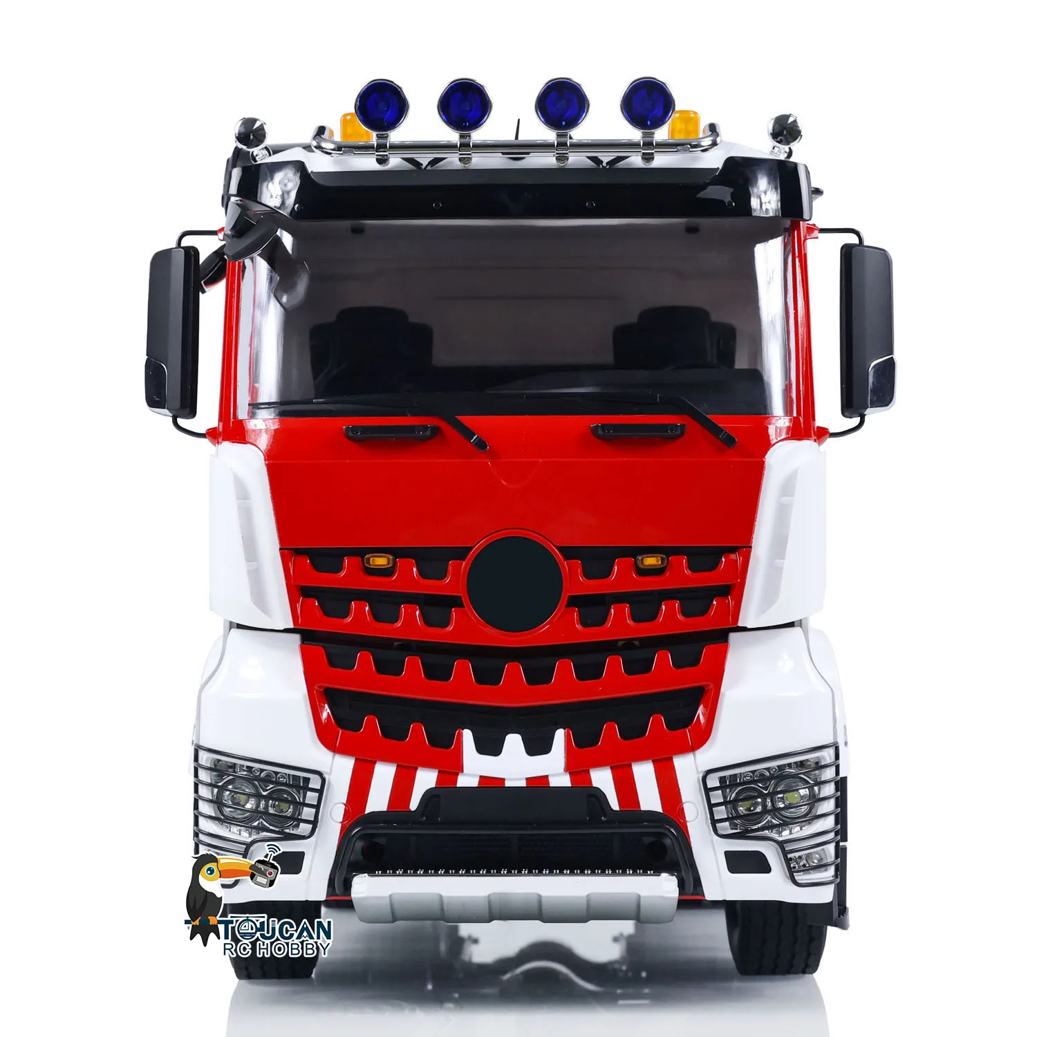 LESU 1/14 Scale RC Tractor Truck 6x6 RTR Remote Control 2-Speed Car Model with Smoke Unit Sound Light Set Battery RC Toys 4