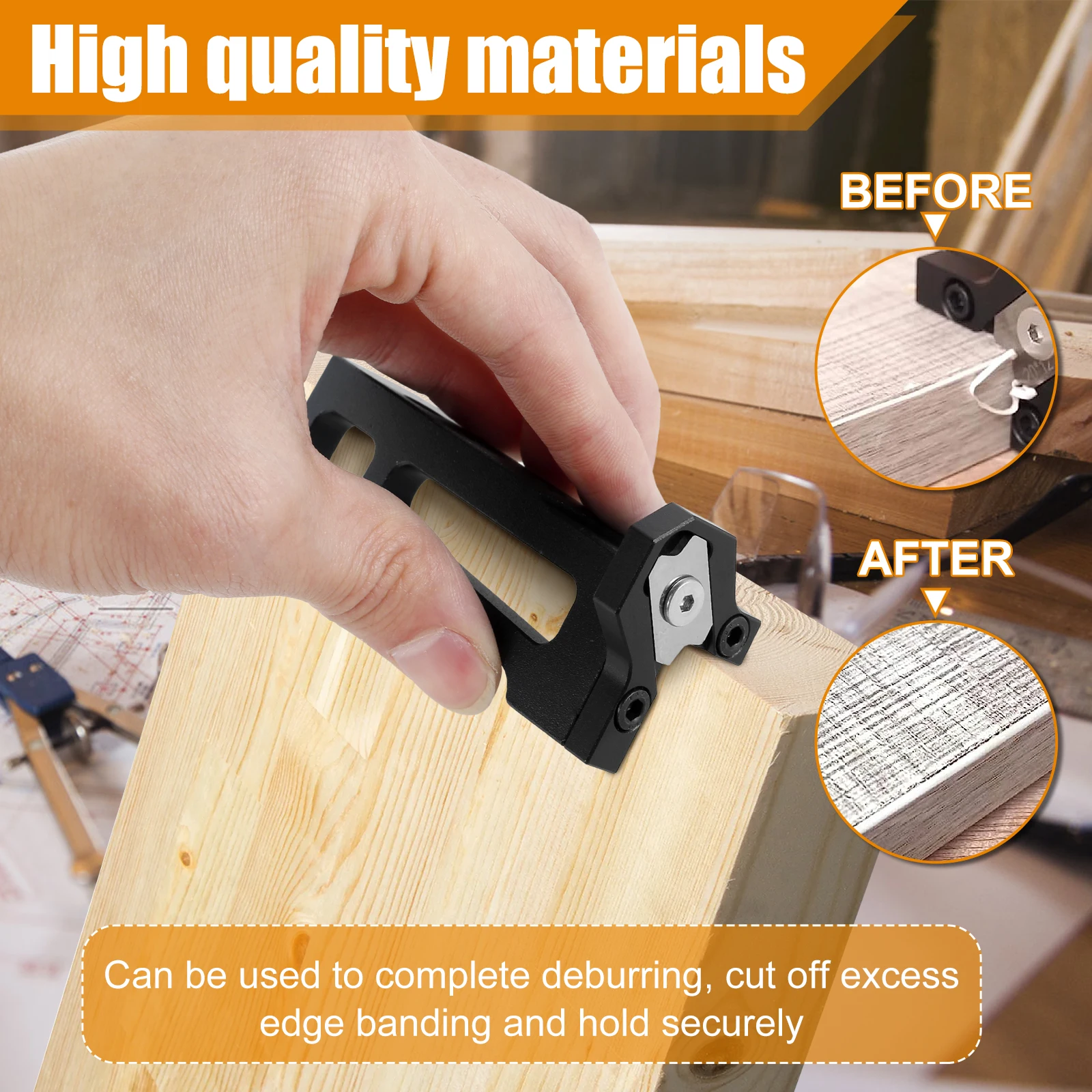 Woodworking Blade Edge Corner Planer Manual Planer Wood Chamfering Fillet Scraper Board Deburring Tool Edge Banding Arc Trimmer woodworking hand tools wood trimming tool