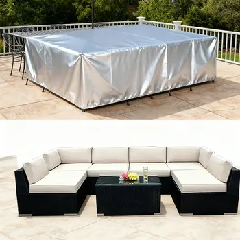 Set di fodere per tavolo e sedie da patio: protezione UV impermeabile per uso esterno