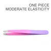 1Pcs Eyebrow Tweezers Stainless Steel Point Slant Flat Tip Removal Makeup Professional Hair Removal Eyebrow Pliers Clip 4