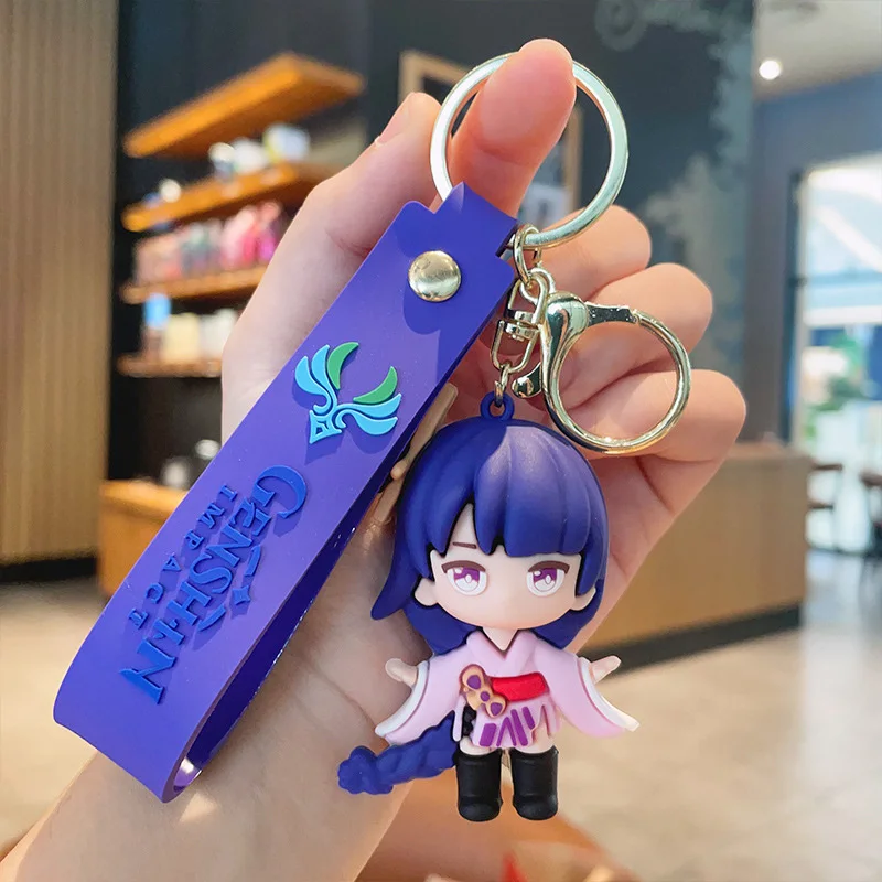 Genshin Impact Kaede Plains Manabe Raiden General Noelle Keychain Cartoon Doll Doll Pendant Couple Car Bag Keychain Creative Gif 2