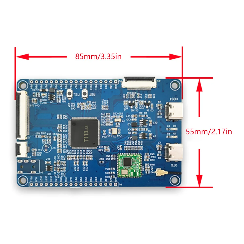 LCPI Allwinner ARM RISC-V 개발 보드, 학습 보드, 5 인치, 40P 화면, T113, F133, D1s