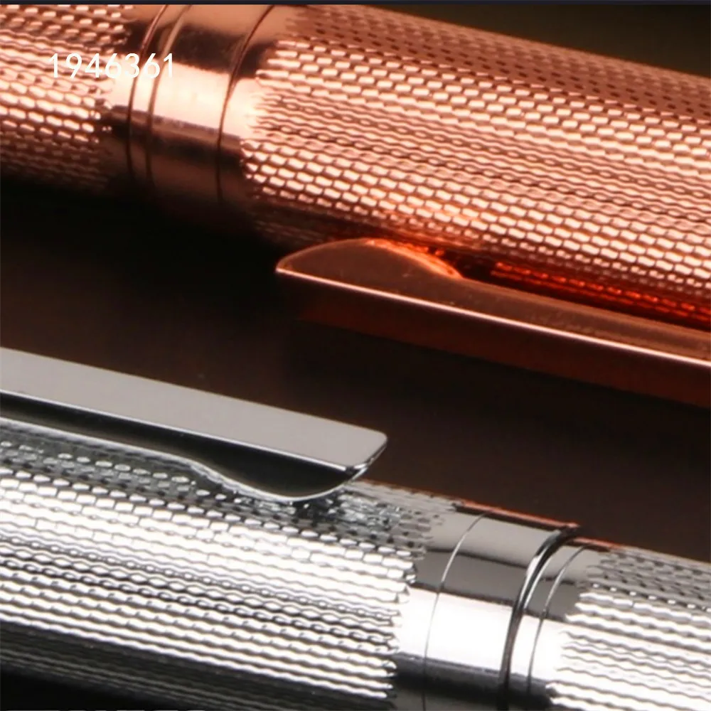 럭셔리 고품질 716 금속 황금 비즈니스 사무실 중간 펜촉 볼펜, 학교 학생을 위한 새로운 문구 용품