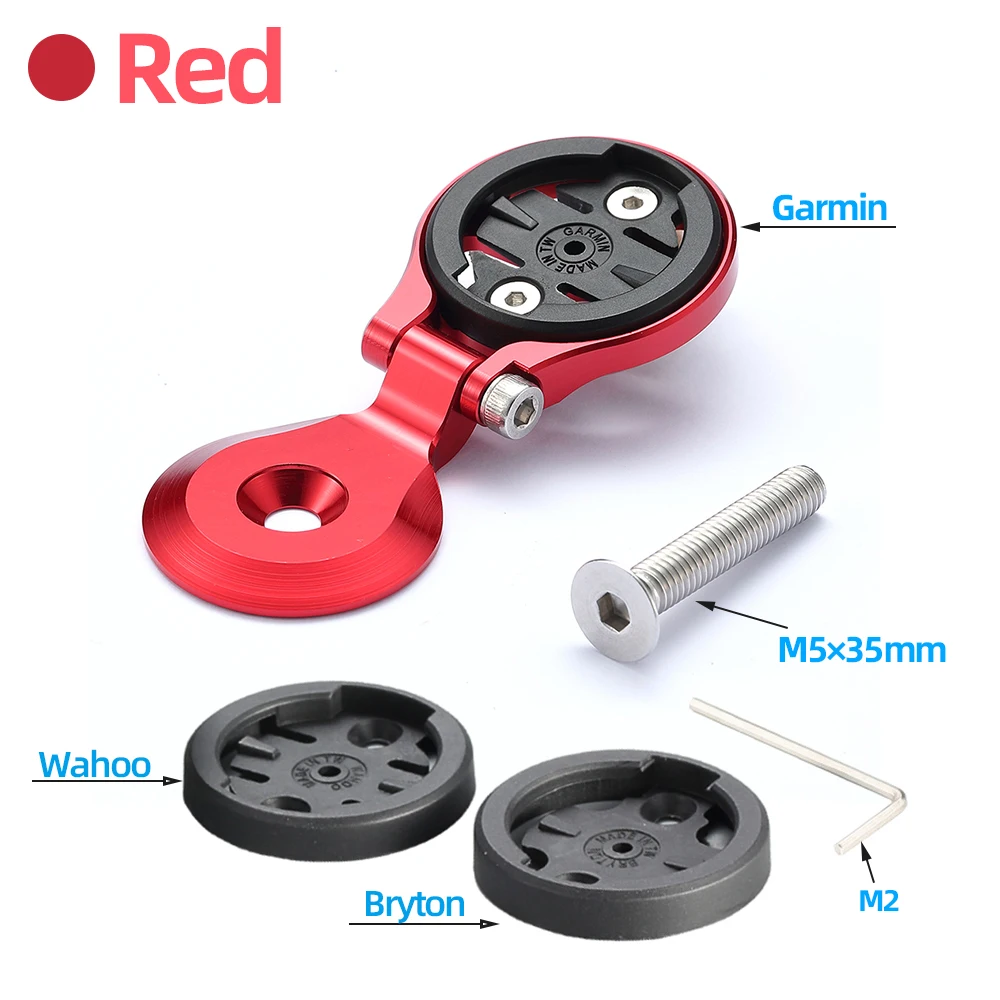 Supporto Manubrio Bicicletta BIKOOCO Per Computer GPS (Wahoo, Garmin, Bryton) - Posizionamento Anteriore, 4 Colori
