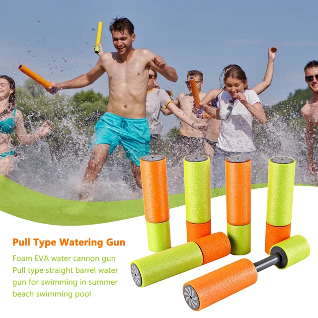 6Pcs Water Gun EVA Water Blaster Play For Fun For Summer Beach Swimming Pool Boys Girls Cannon Lightweight Water Squirt Toy 3