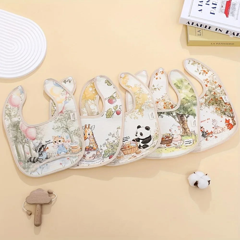 Baby Bibs Burp Clothes Cotton Newborn Bibs for Girls Boys Baby Stuff Infant Accessories Toddler Saliva Towels Baby Care