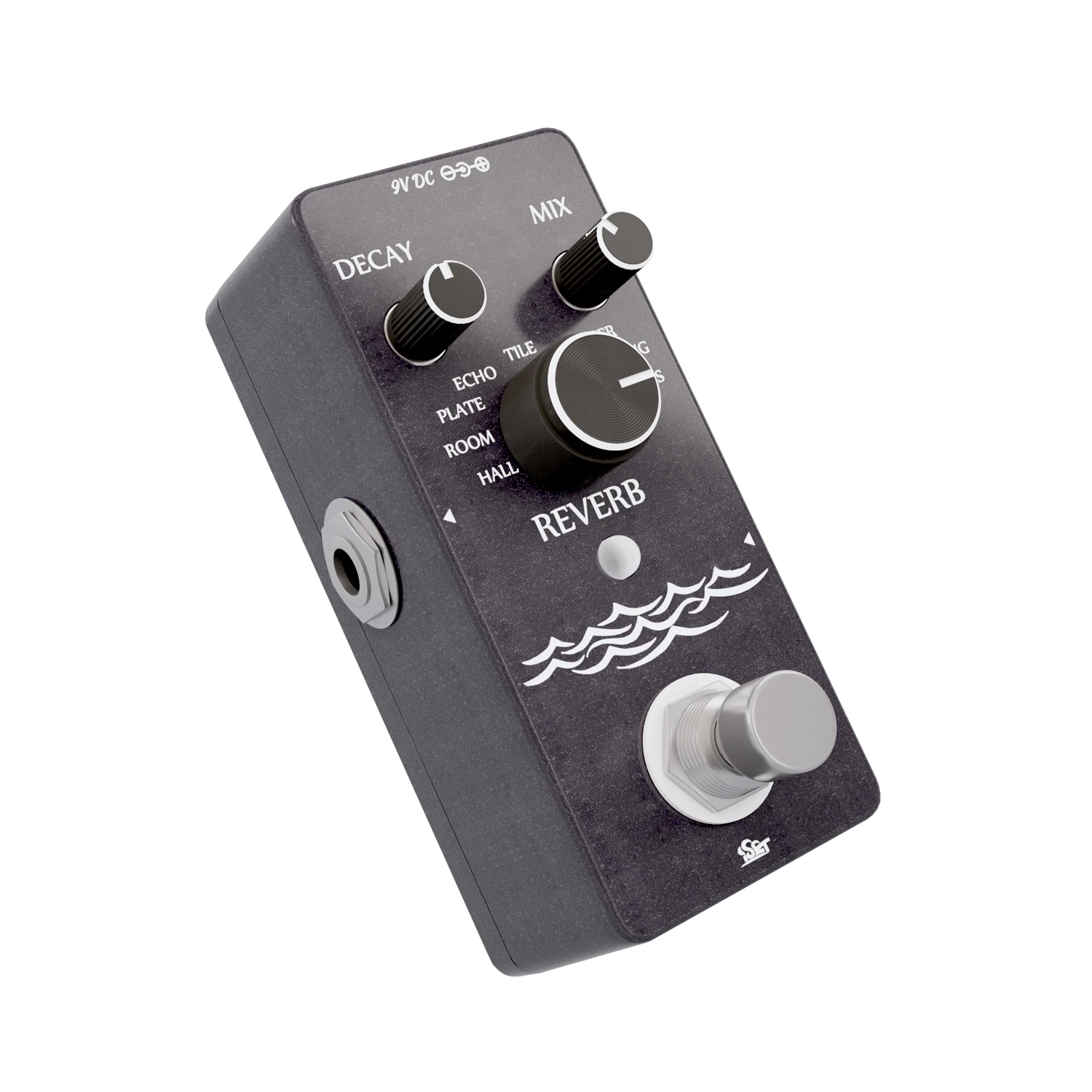 Guitar Effect Pedal Guitar Effects Pedal ISET RB-01 Digital Reverb Guitar Effect Pedal with 9 Modes Guitar Effect Pedal for Electric Bass True Bypass
