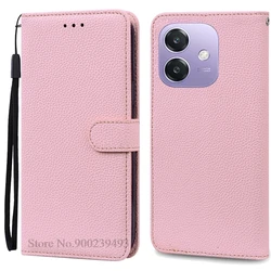 Elegant Flip Leather Wallet Phone Case with Soft Silicone Interior and Book-Style Design for OPPO A40 (A40M) (Pink)