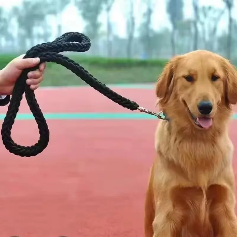 Durable Braided Dog Training Leash for Large Dogs - Strong & Comfortable for Daily Walks