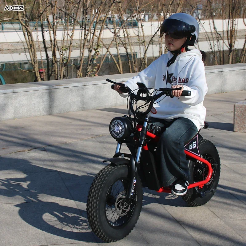 ZX Electric Balance Bike 350W36V15AH Battery Disc Brake Color 16Inch Tires Children's Electric Bike Designed for Children