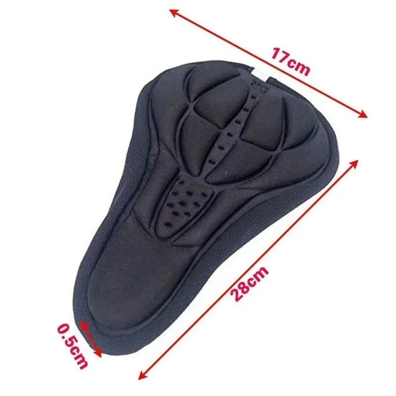 Mountain Bike 3D Saddle Cover Breathable Soft Seat Cushion Bicycle Saddle