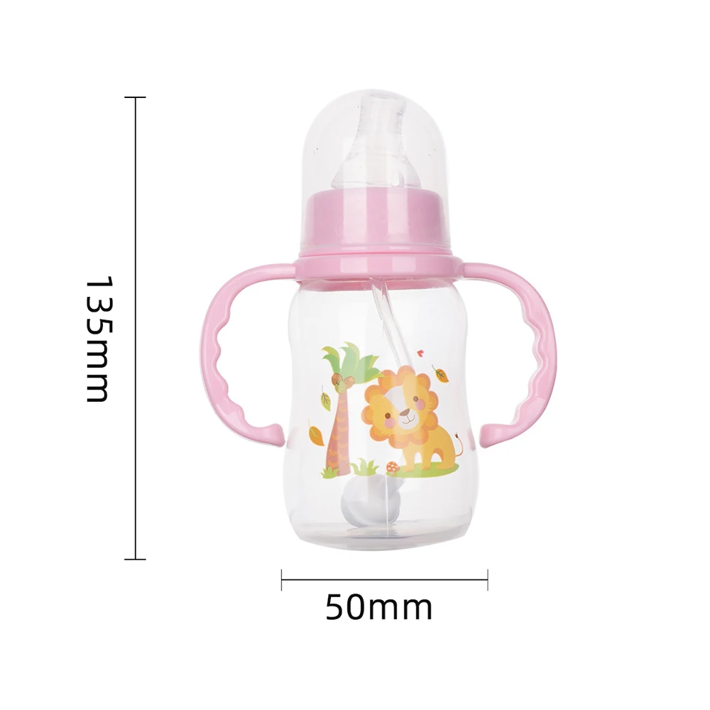 150ML Safe Infant Newborn Kids Nursing Care Feeder Fruit Juice Milk Water Bottle Small Baby Portable Handles for Feeding Bottle