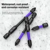 10/20PCS PH2 Impact Driver Bit Set Magnetic Cross Screwdriver Set Impact Drill Bit Screw Alloy Steel Non-slip Cross Screwdriver 5