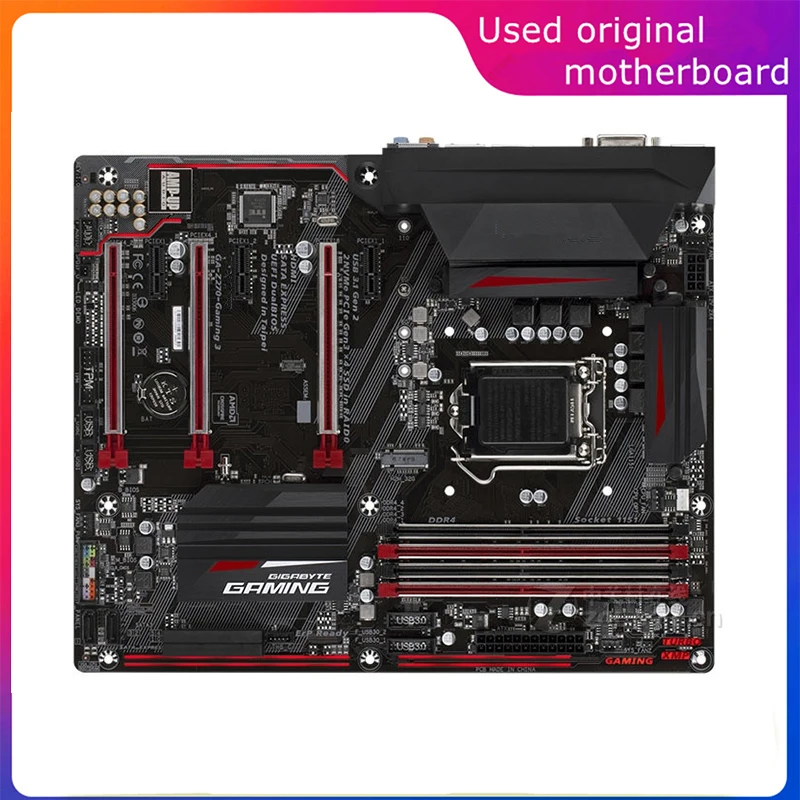 Usato Lga 1151 Per Intel Z270 Ga-Z270-Gaming Z270-Gaming 3 Computer Usb3.0 Sata3 Scheda Madre Ddr4 64G Scheda Madre Desktop